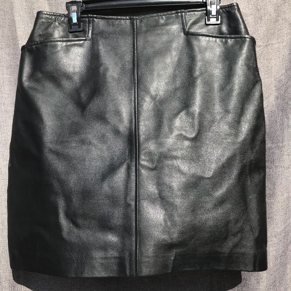 Black Bagatelle leather skirt size 10